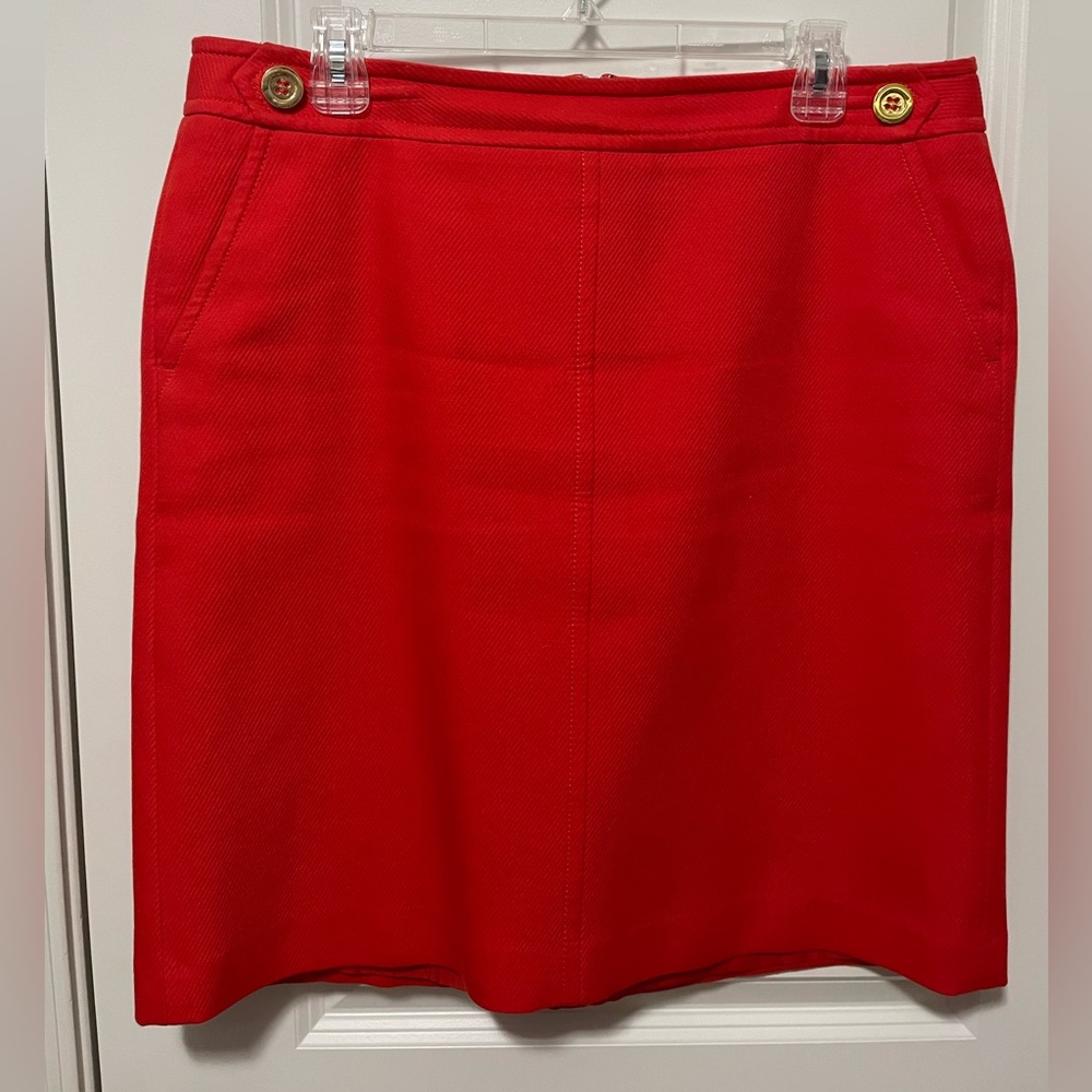 Talbots Size 14 Petite Dark Orange Skirt